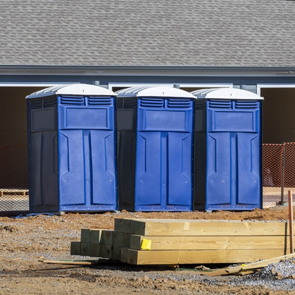 is there a specific order in which to place multiple portable toilets in Frederickson WA